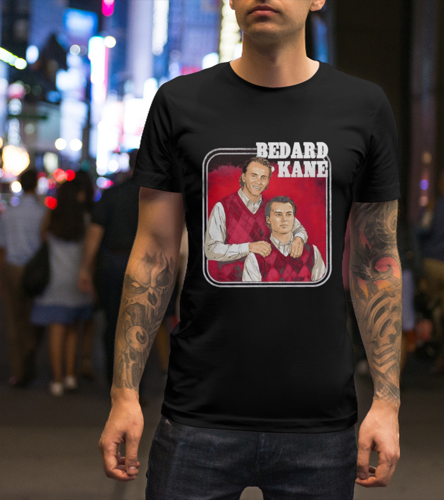 Connor Bedard Patrick Kane Chicago Step Brothers Hockey T-Shirt