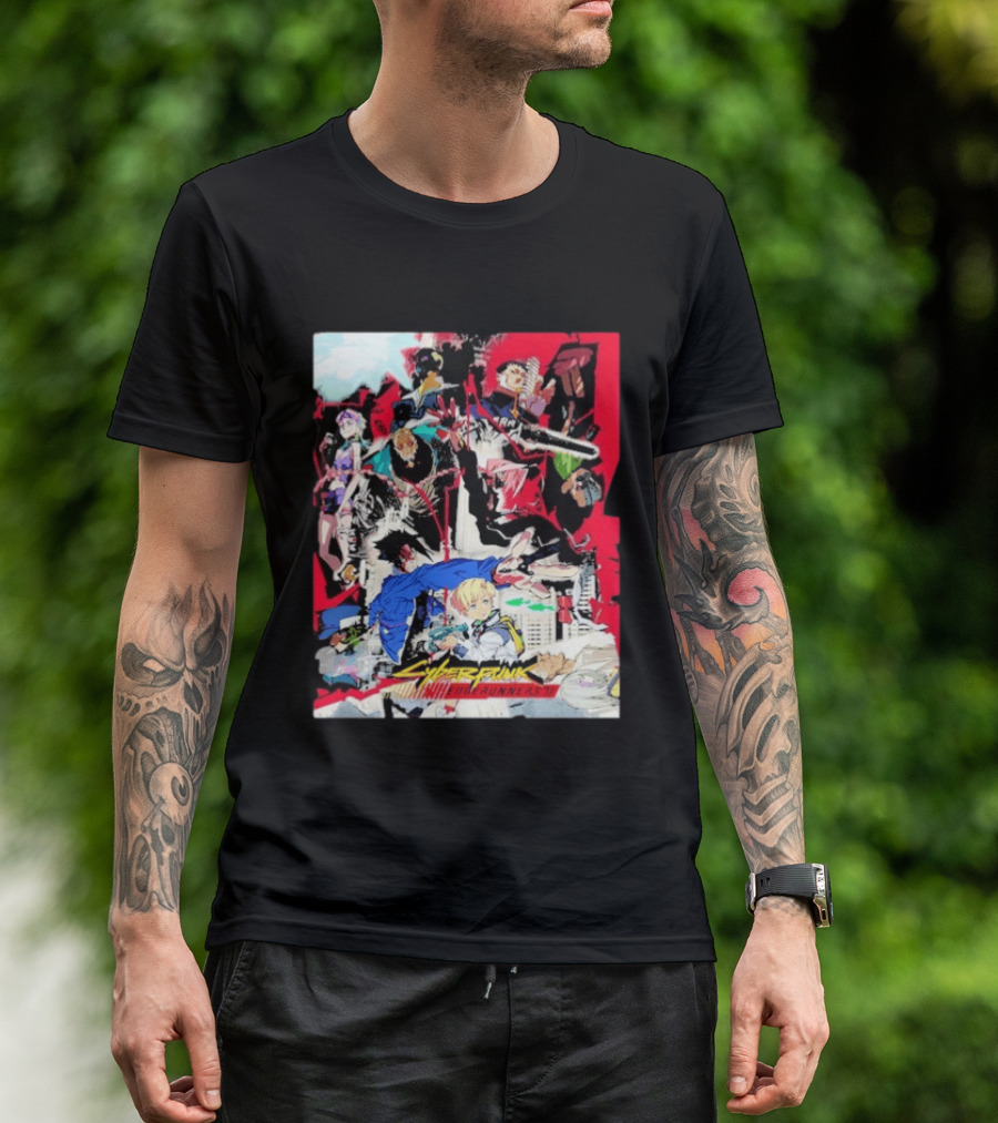 Cyberpunk Edgerunners 2 Only On Netflix October 20 2026 Anime Characters And Action Scenes T-Shirt