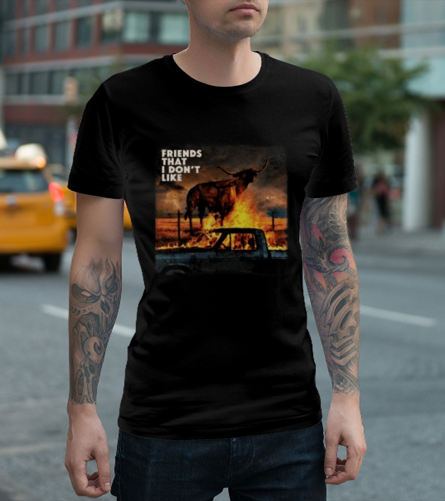 FRIENDS THAT I DON'T LIKE Dexter And The Moonrocks Store Fire Album T-Shirt