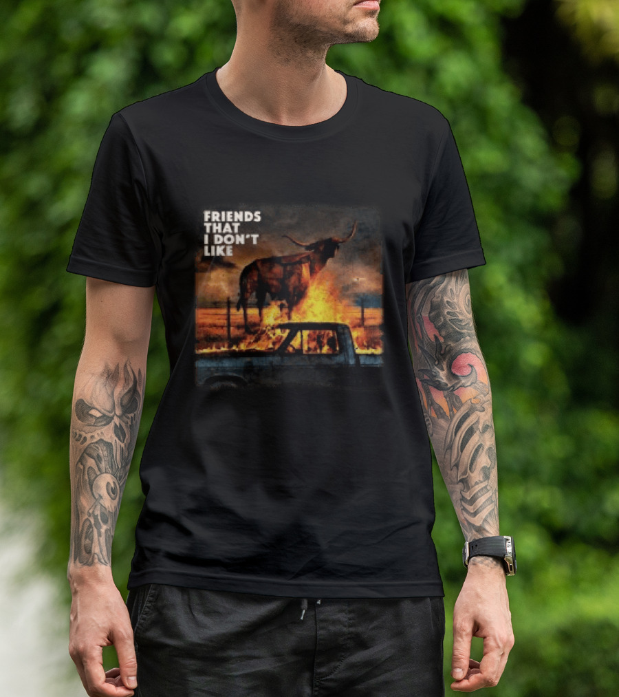 FRIENDS THAT I DON'T LIKE Dexter And The Moonrocks Store Fire Album T-Shirt