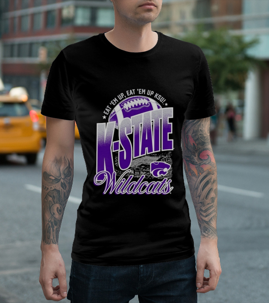 K State Wildcats Football Eat 'Em Up KSU T-Shirt
