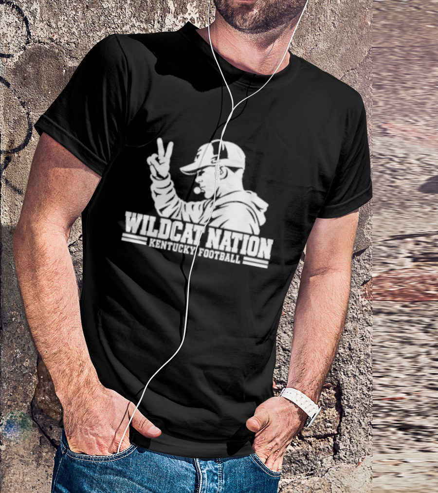 Wildcat Nation Kentucky Football Two Finger Coach T-Shirt