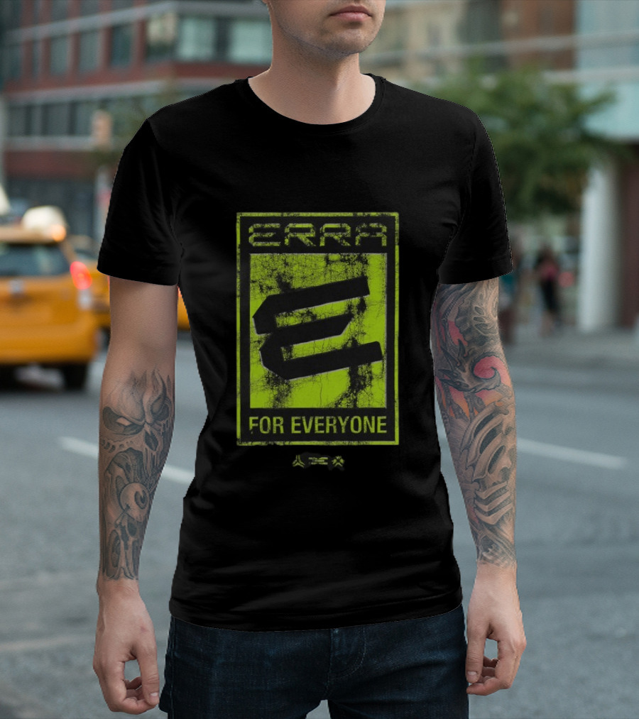 Erra For Everyone Grunge E Xbox Gaming T-Shirt