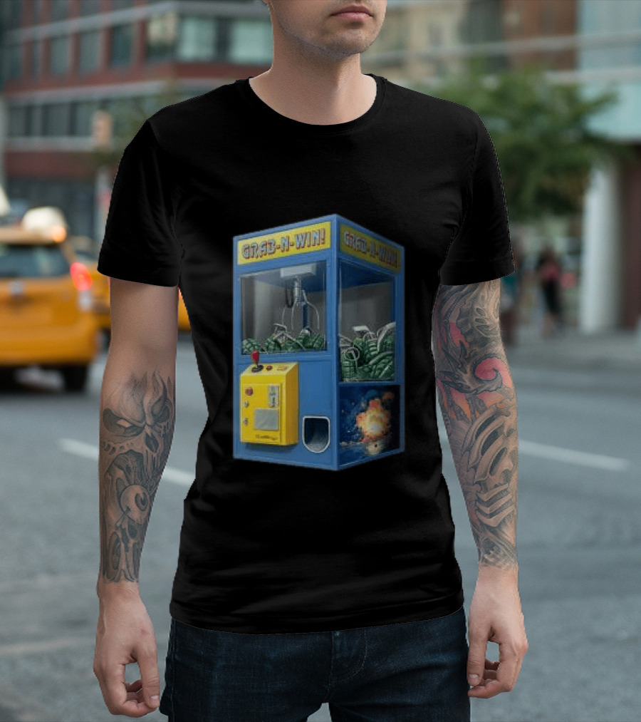 The Wynwood Walls Store Grab N Win Leon Keer Claw Machine Explosion T-Shirt