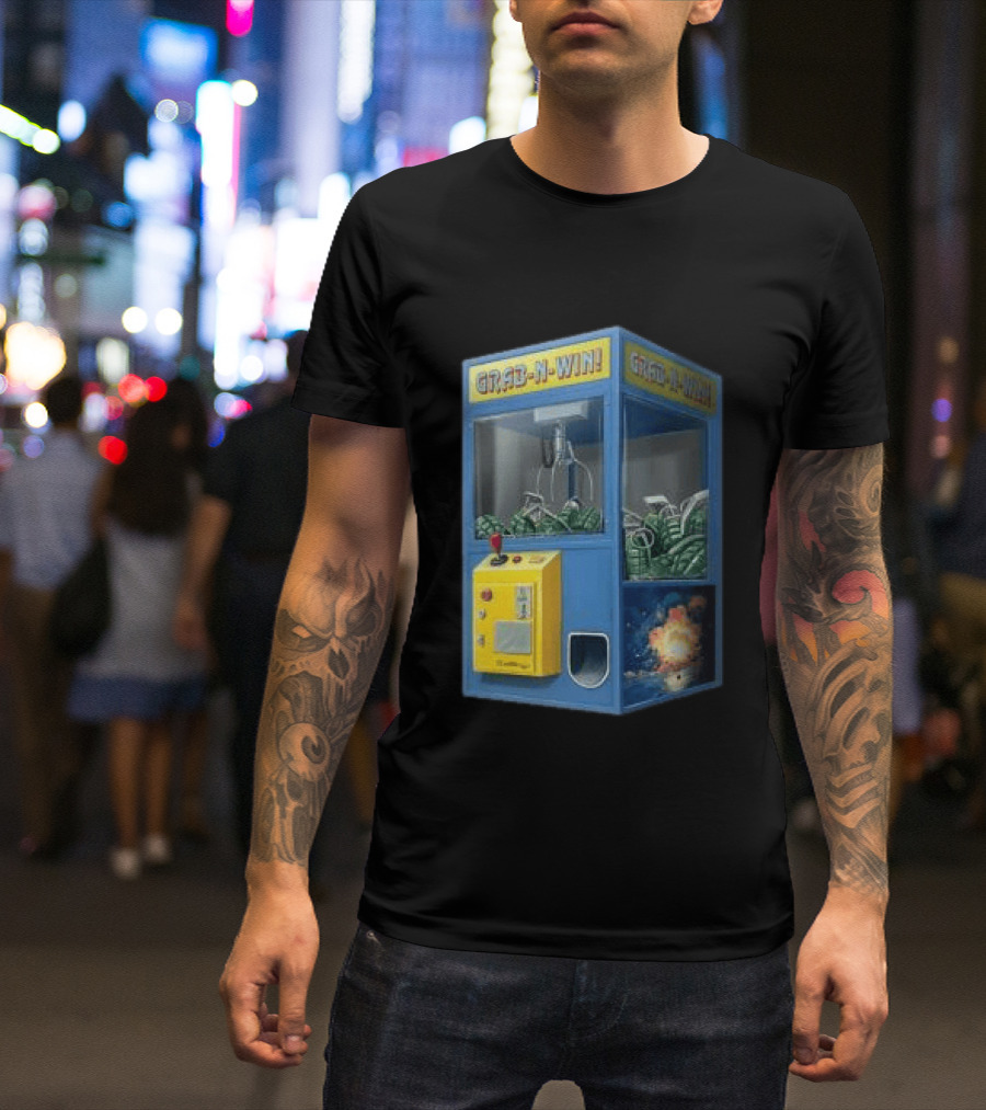The Wynwood Walls Store Grab N Win Leon Keer Claw Machine Explosion T-Shirt