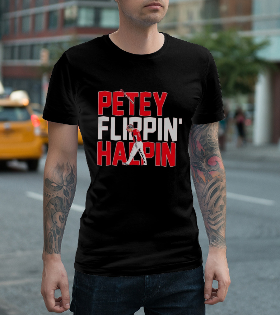 Petey Flippin' Halpin Baseball Cleveland Guardians T-Shirt