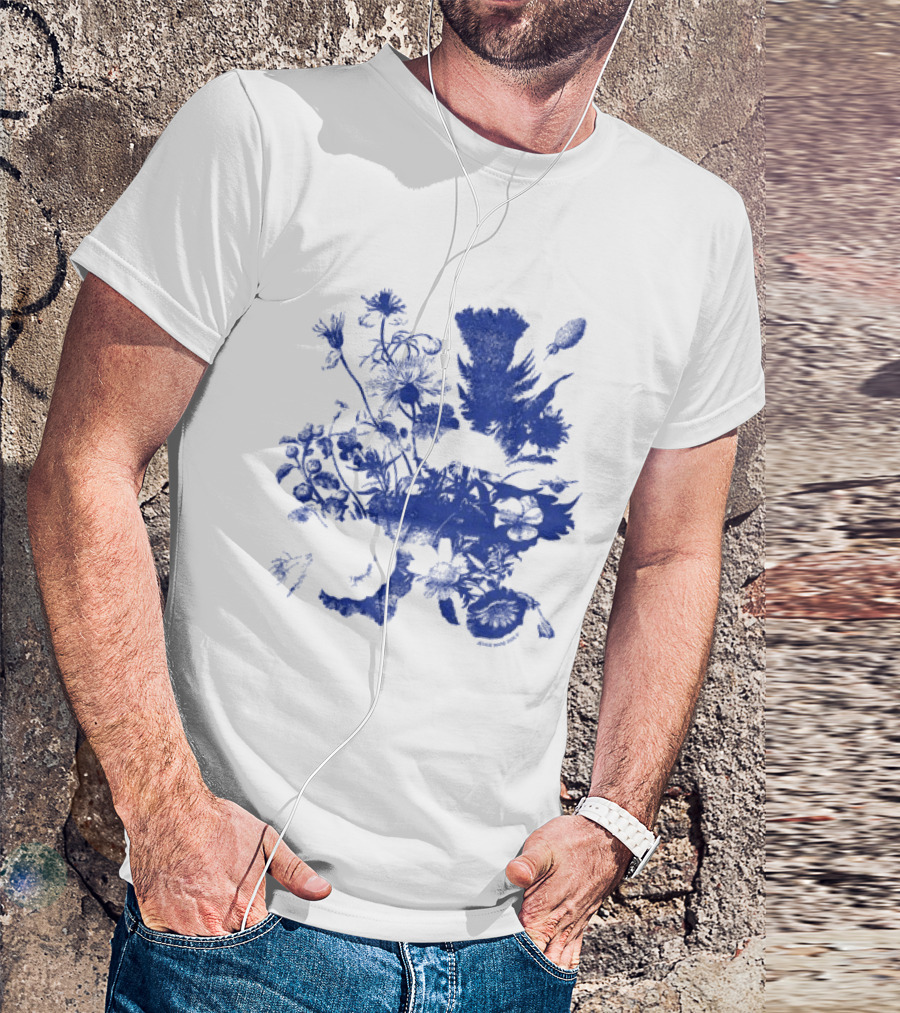 Jessie Ware Superbloom Longsleeve Blue Floral T-Shirt