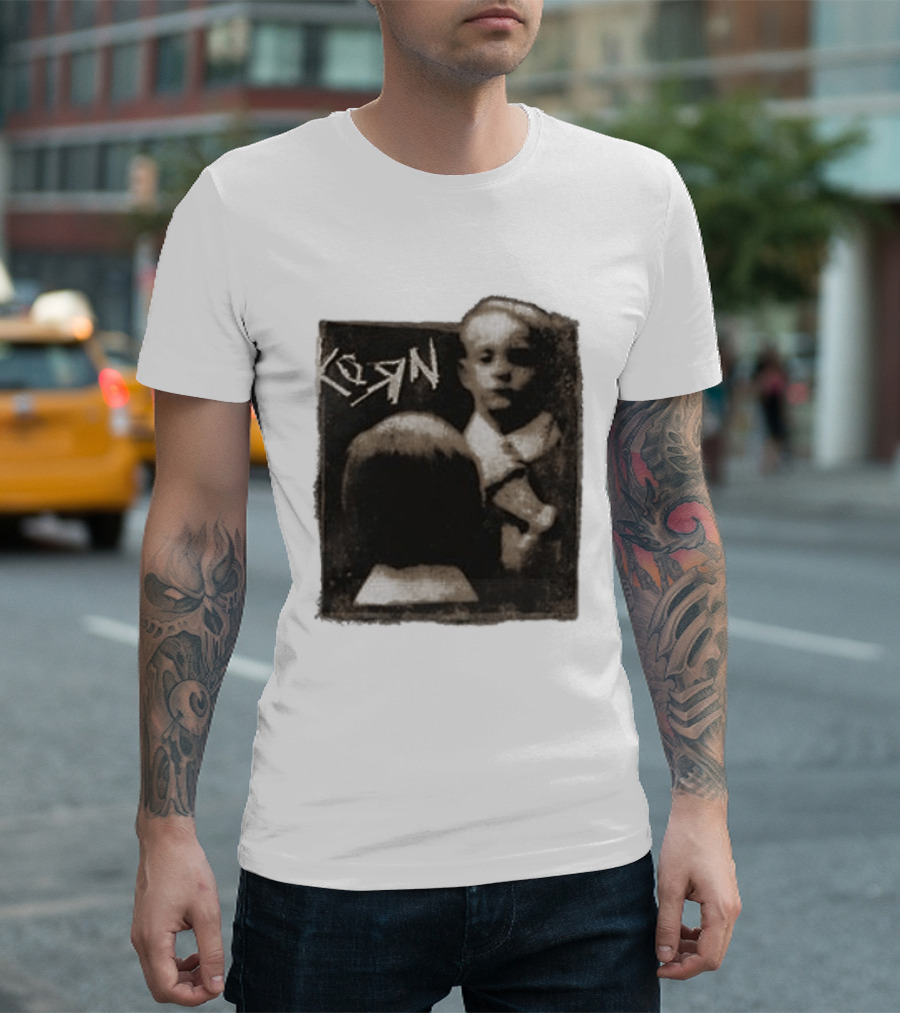 Korn Life Is Peachy 30th Anniversary Mirror Album Cover T-Shirt