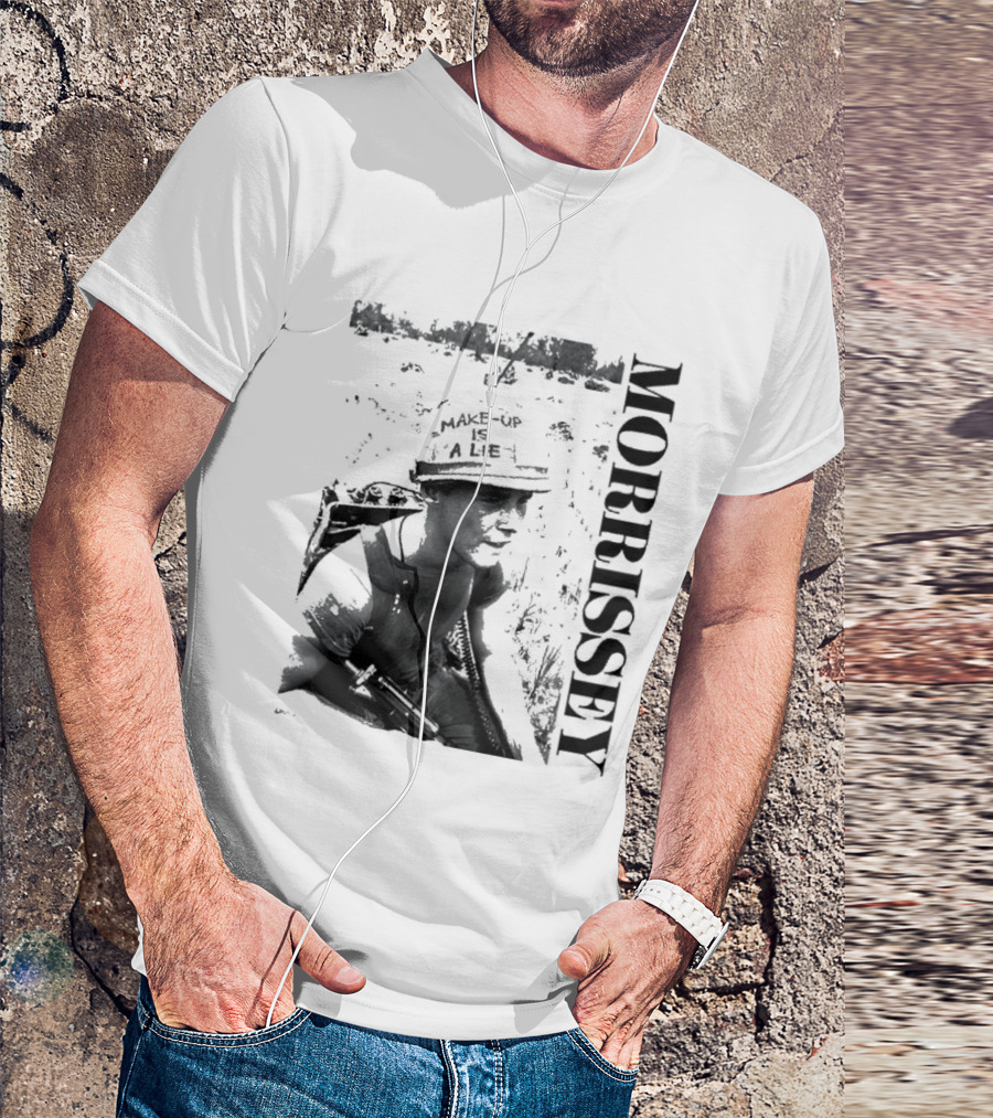 Morrissey Make Up Is A Lie Combat 2026 Tour T-Shirt
