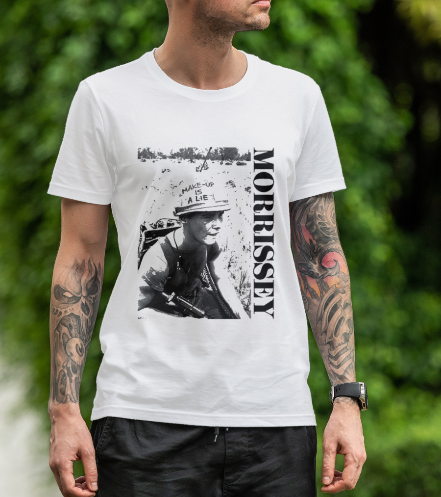 Morrissey Make Up Is A Lie Combat 2026 Tour T-Shirt