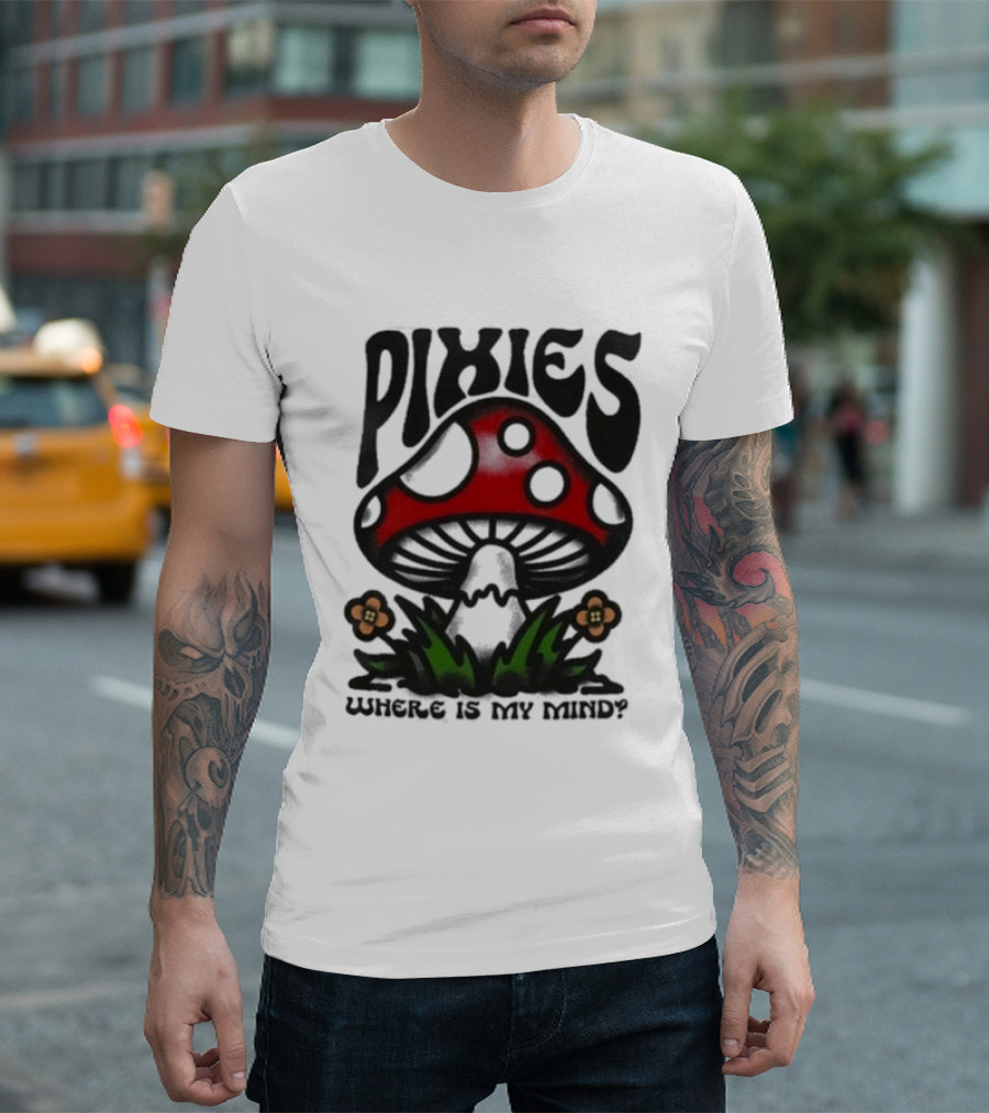Pixies Where Is My Mind Mushroom T-Shirt