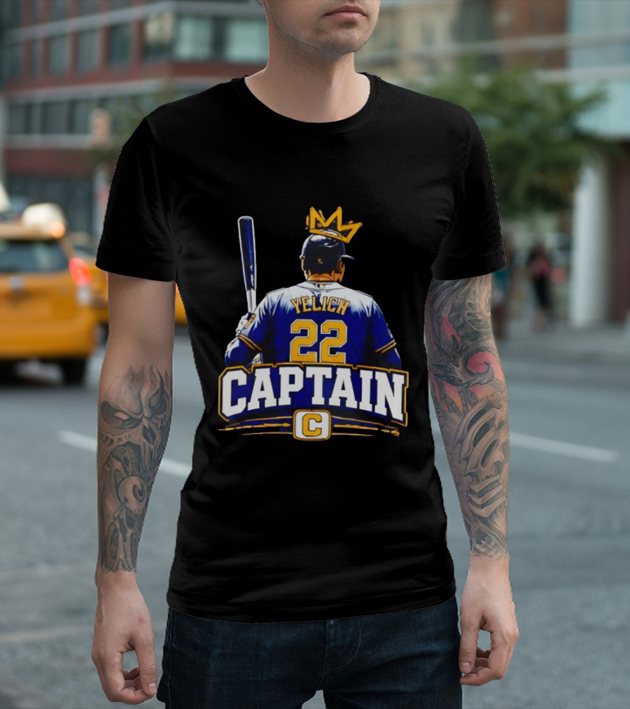 Yelich 22 Captain C Milwaukee Brewers NLCS 2026 T-Shirt