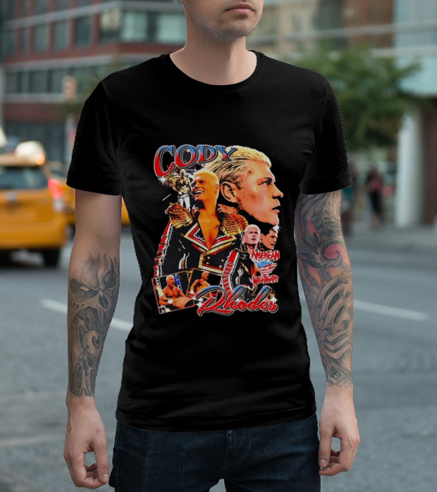 Cody Rhodes American Nightmare Retro Bootleg T-Shirt