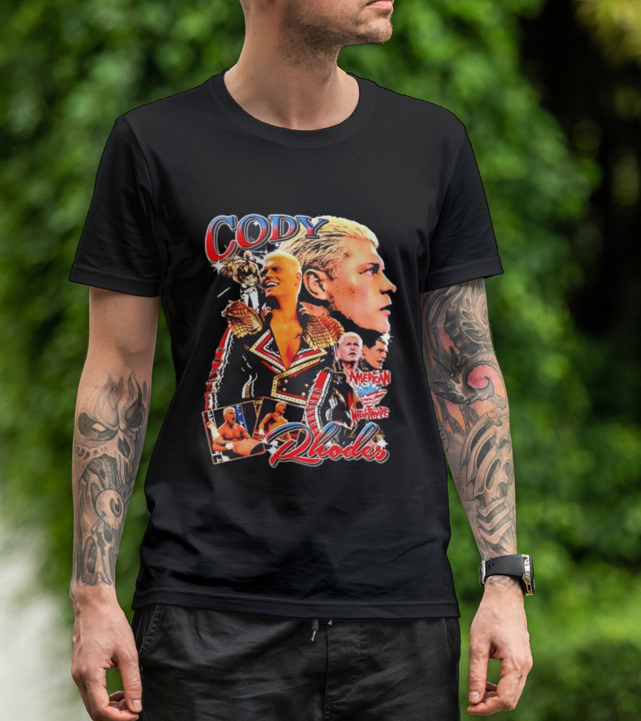 Cody Rhodes American Nightmare Retro Bootleg T-Shirt