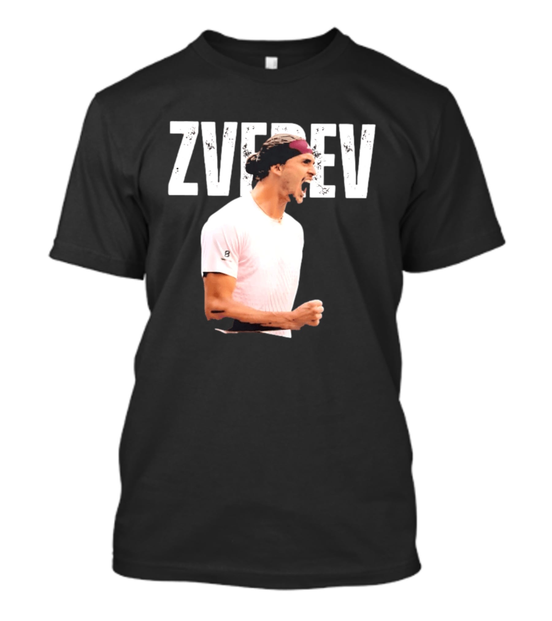 Zverev Tennis Athlete Action Pose With Headband T-Shirt