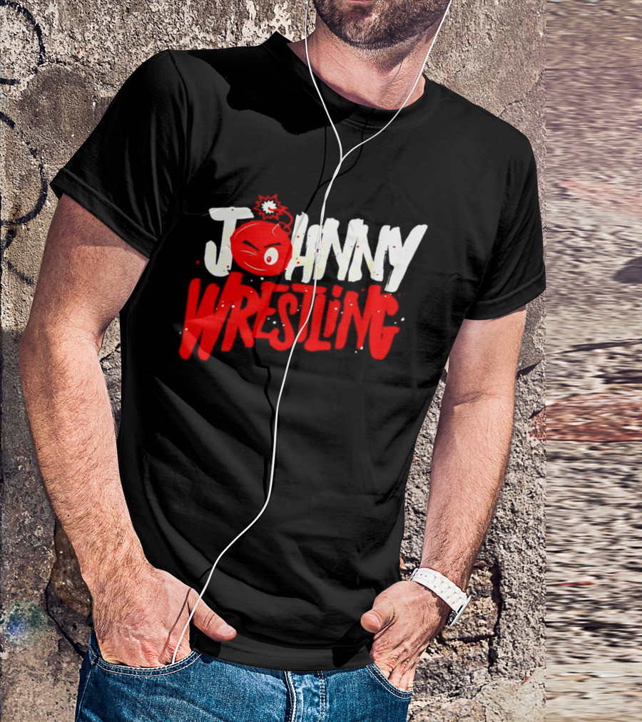 Johnny Wrestling Boom WWE Winking Bomb T-Shirt