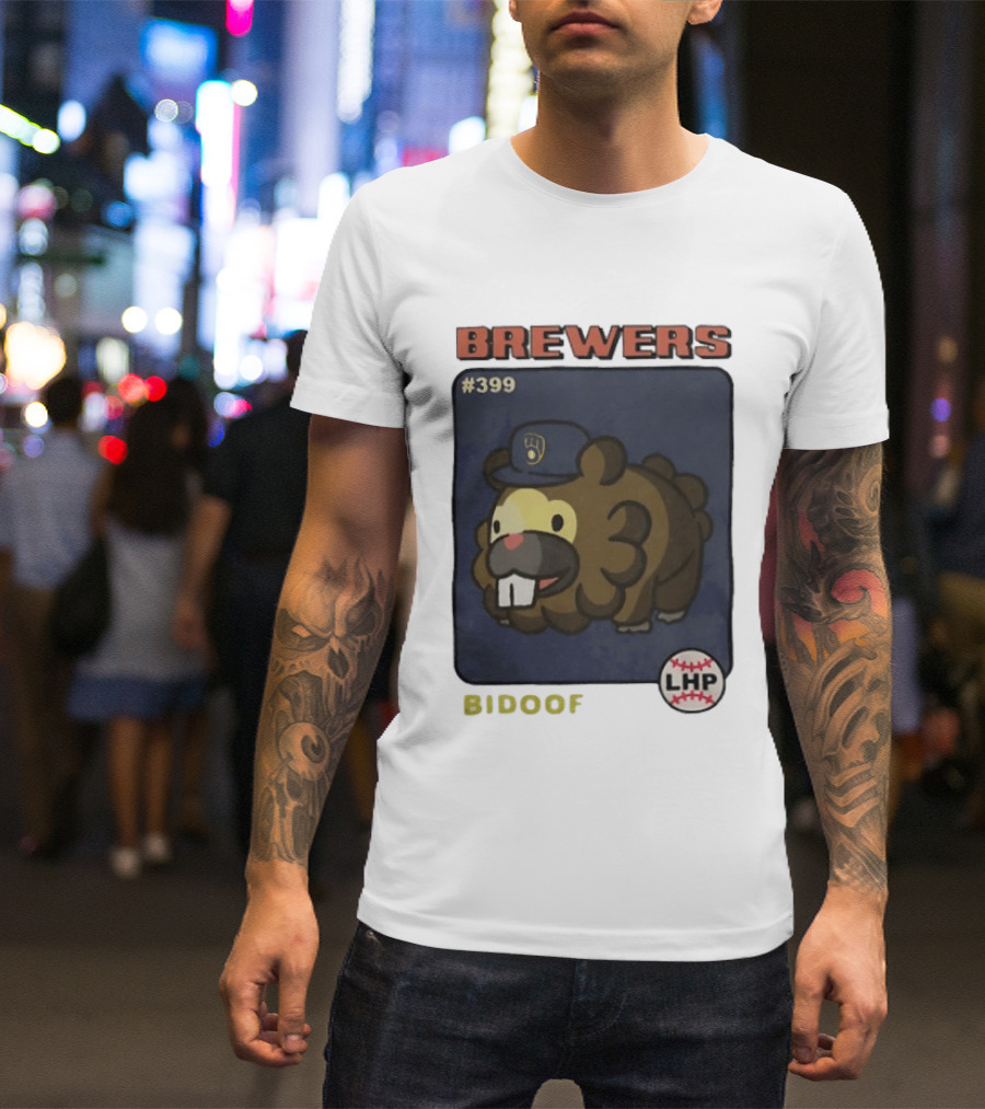 Brewers Bidoof #399 LHP Collaboration T-Shirt