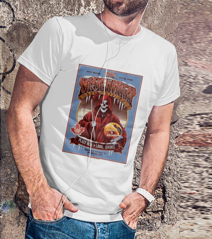 The Black Keys Place Bell Laval Quebec 2026 Max Looffler Peaches N Kream World Tour October 16 2026 T-Shirt