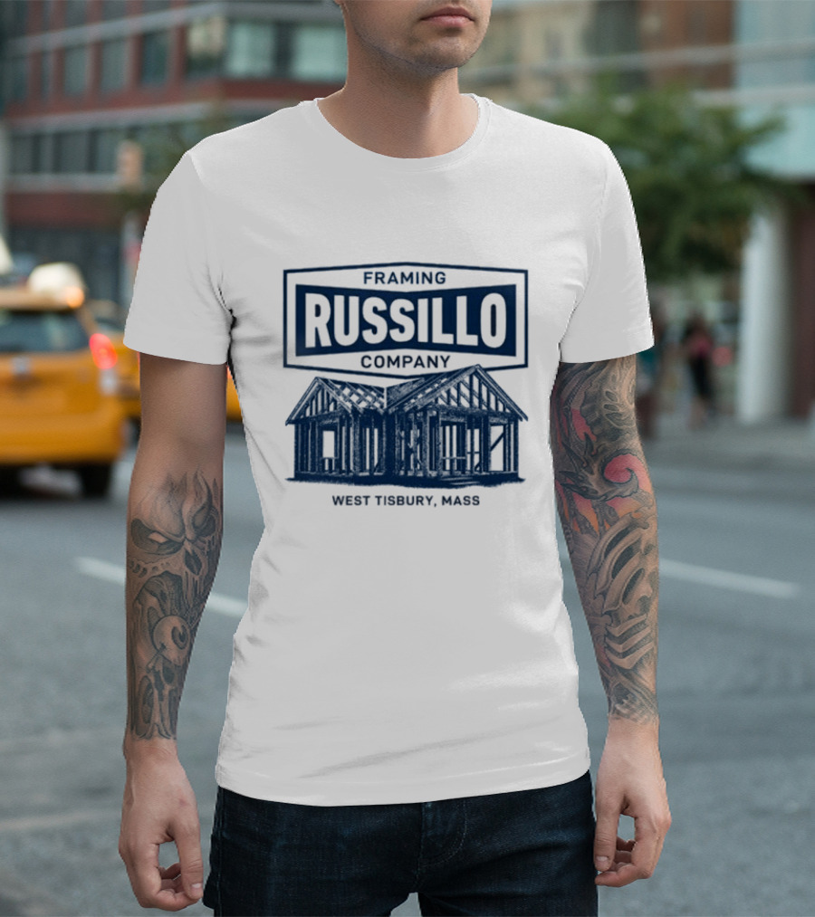 Russillo Framing Company West Tisbury Mass Building T-Shirt