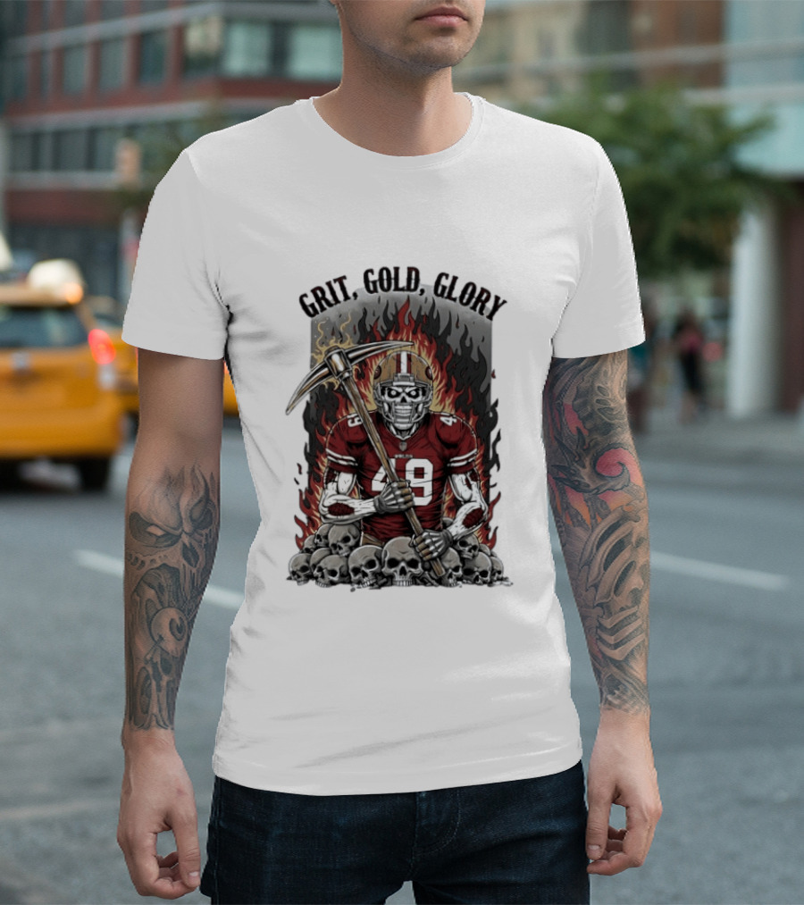 Grit Gold Glory San Francisco 49ers Zombie 49 T-Shirt