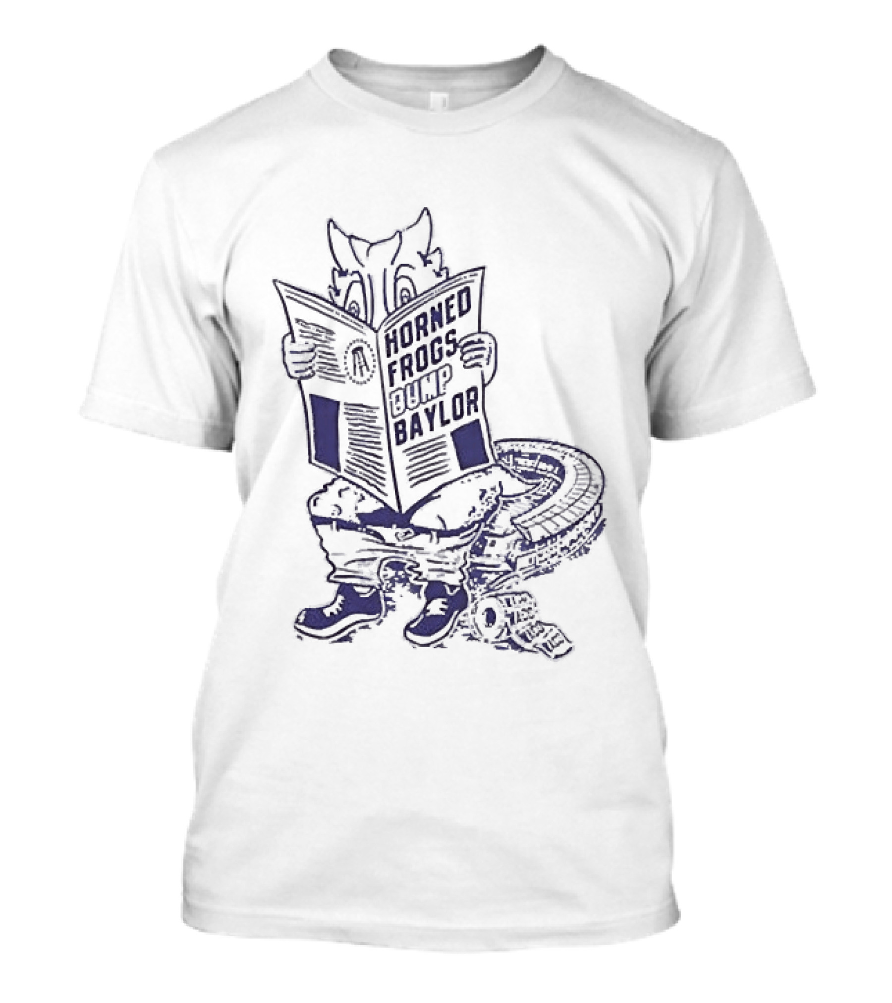TCU Horned Frogs Dumped Baylor Newspaper Frog T-Shirt