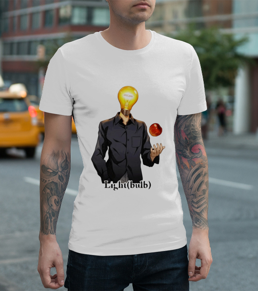 Yagami Raito Lightbulb Apple Interaction T-Shirt