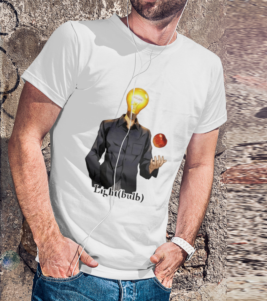 Yagami Raito Lightbulb Apple Interaction T-Shirt