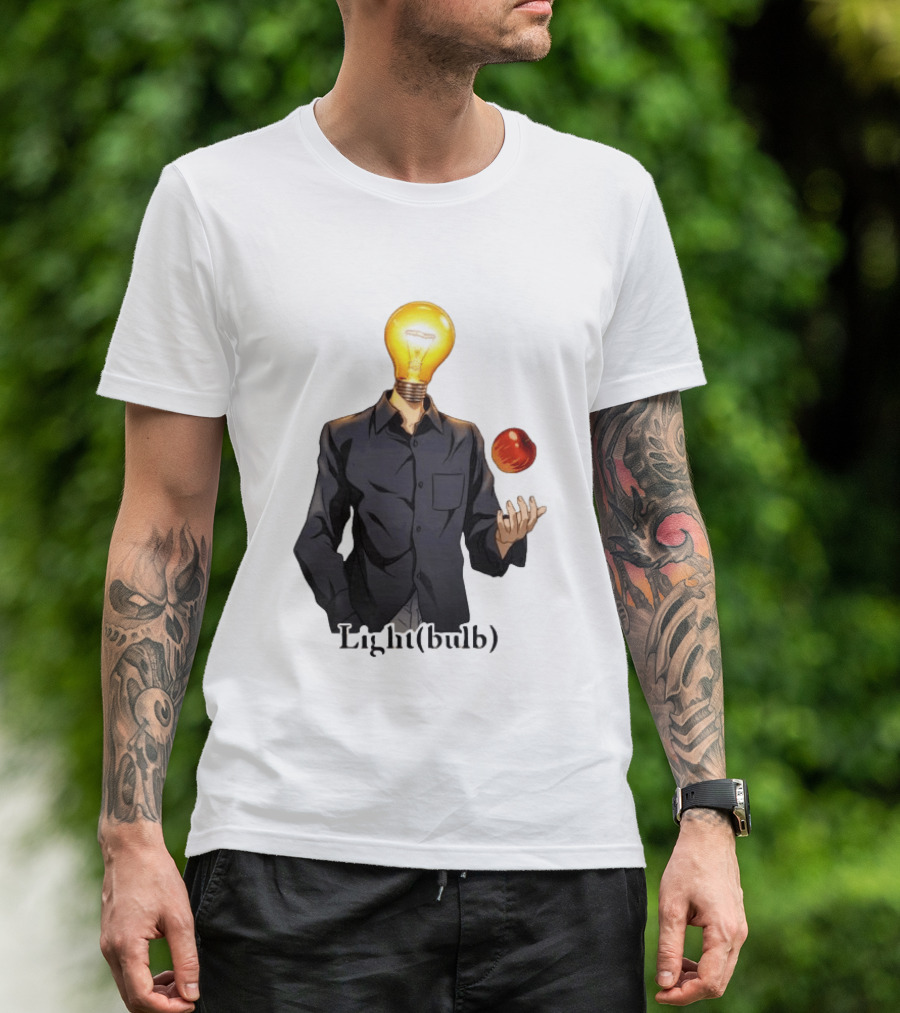 Yagami Raito Lightbulb Apple Interaction T-Shirt