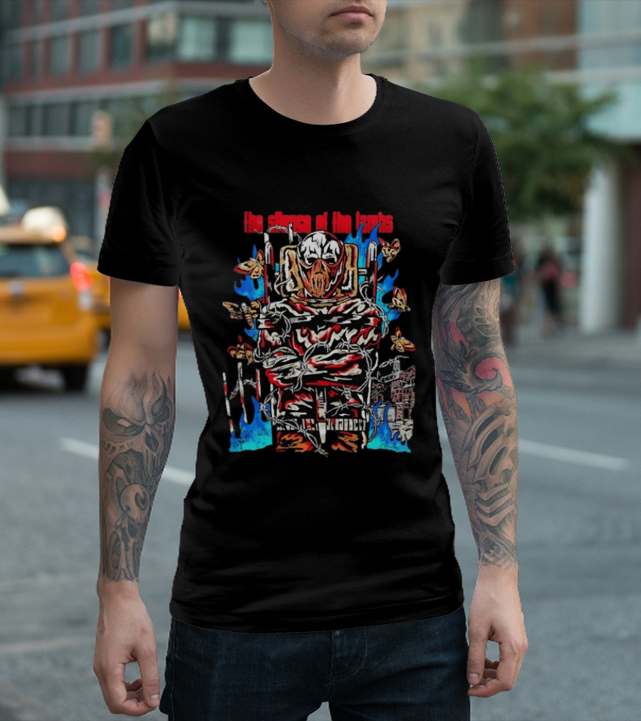Warren Lotas The Silence Of The Lambs Masked Figure Restraint Flames T-Shirt