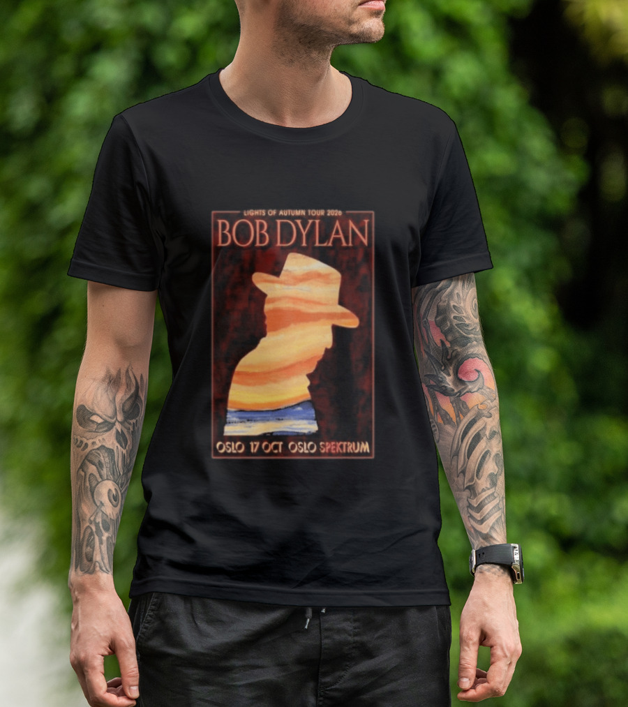 Bob Dylan Lights Of Autumn Tour 2026 Oslo Spektrum October 17 T-Shirt