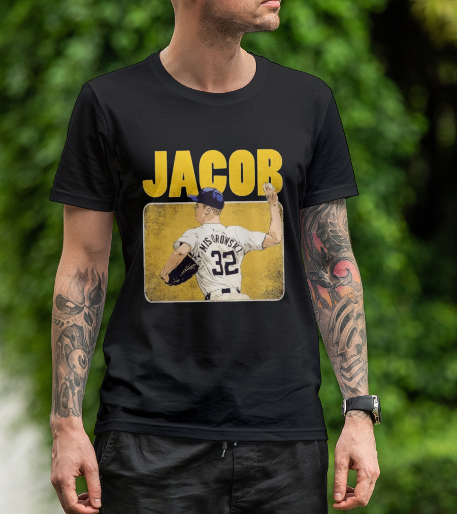 Jacob Misiorowski 32 Milwaukee Brewers Baseball Player Highlight T-Shirt
