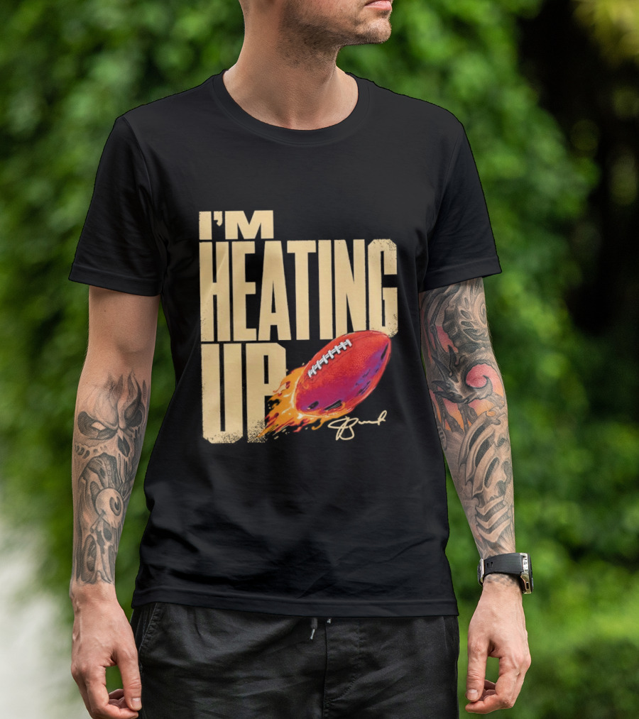 I'm Heating Up Jameis Winston New York Giants Stacked Football T-Shirt