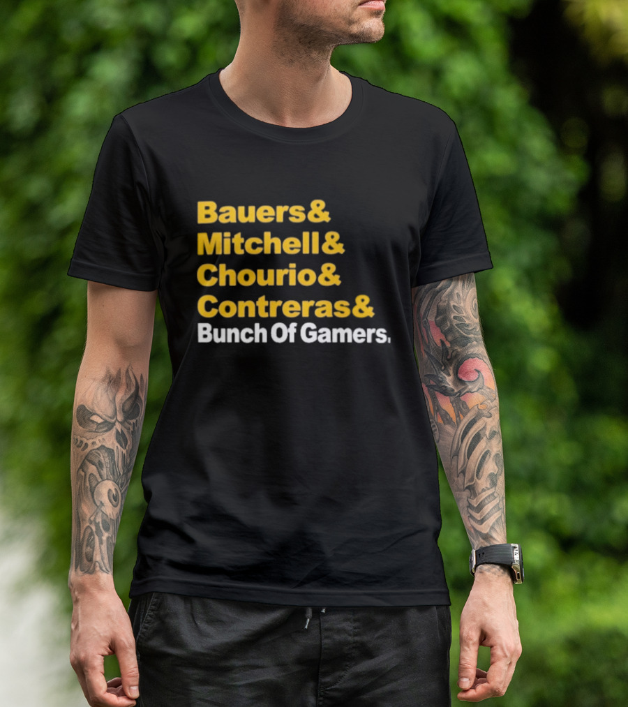 Milwaukee Brewers Bauers Mitchell Chourio Contreras Bunch Of Gamers T-Shirt