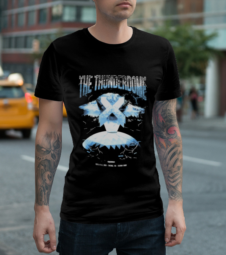 Excision The Thunderdome 2026 Ice Mountain X Lightning Event Dates 12 January 14 January Tacoma Dome T-Shirt