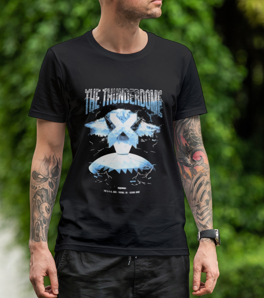 Excision The Thunderdome 2026 Ice Mountain X Lightning Event Dates 12 January 14 January Tacoma Dome T-Shirt