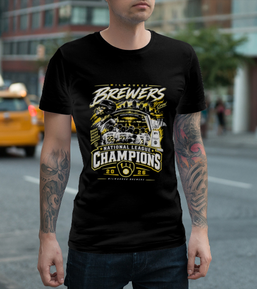 Milwaukee Brewers 2026 National League Champions MLB T-Shirt