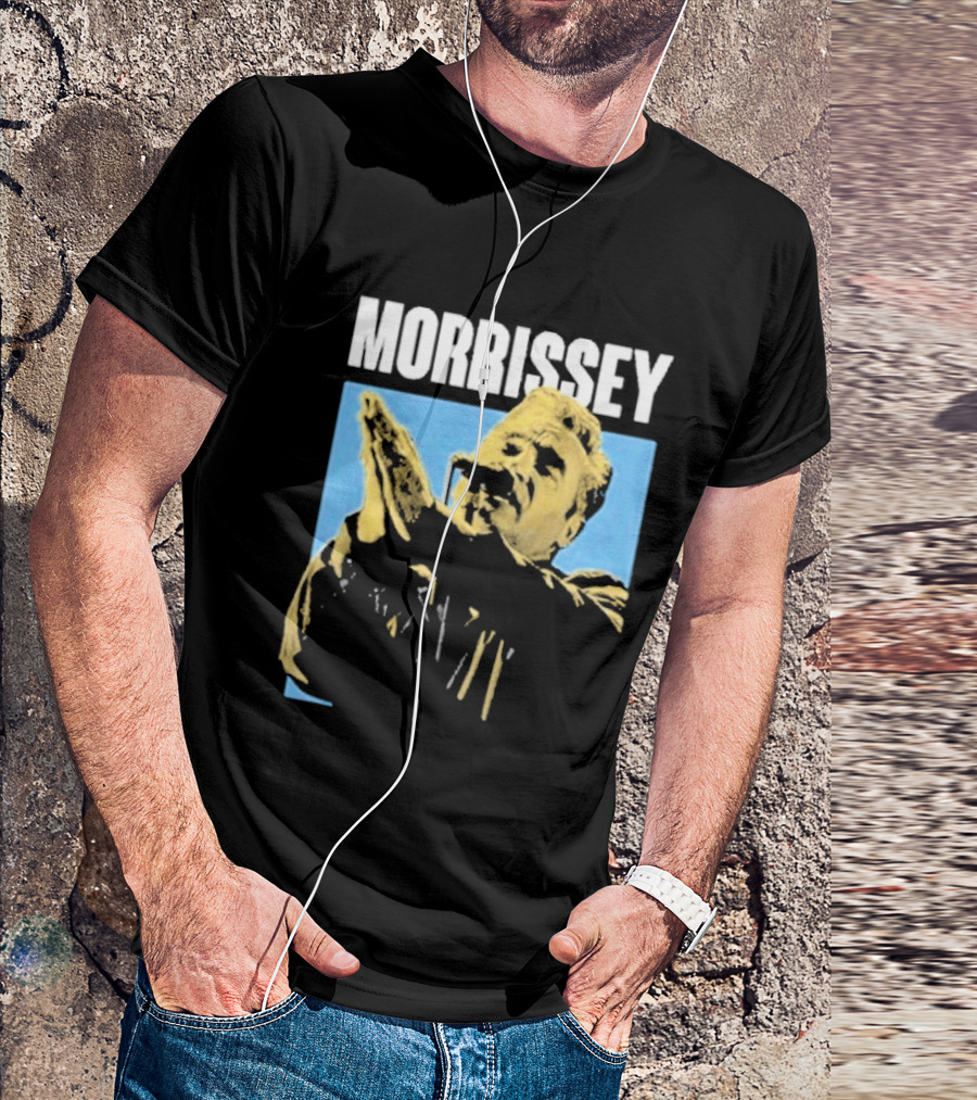 Morrissey Pop Praise Iconic Clapping Microphone T-Shirt