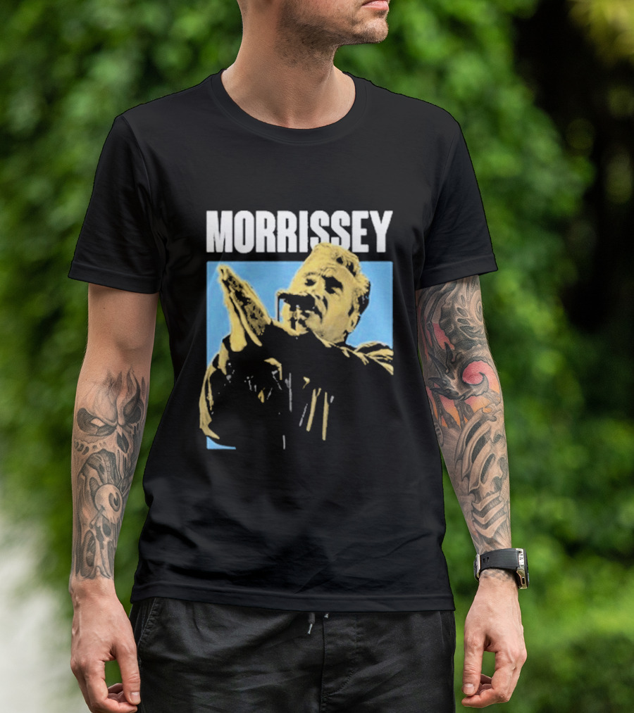 Morrissey Pop Praise Iconic Clapping Microphone T-Shirt