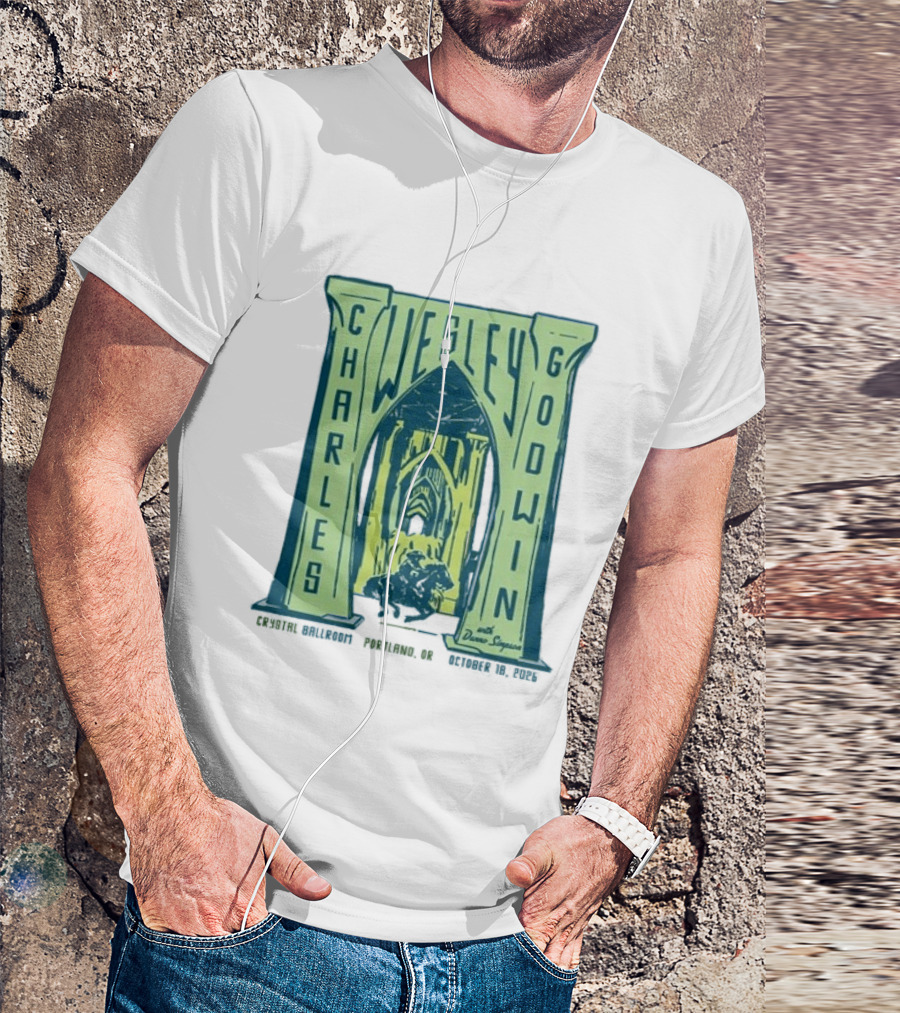 Charles Wesley Godwin With Danno Simpson Crystal Ballroom Portland OR October 18 2026 T-Shirt