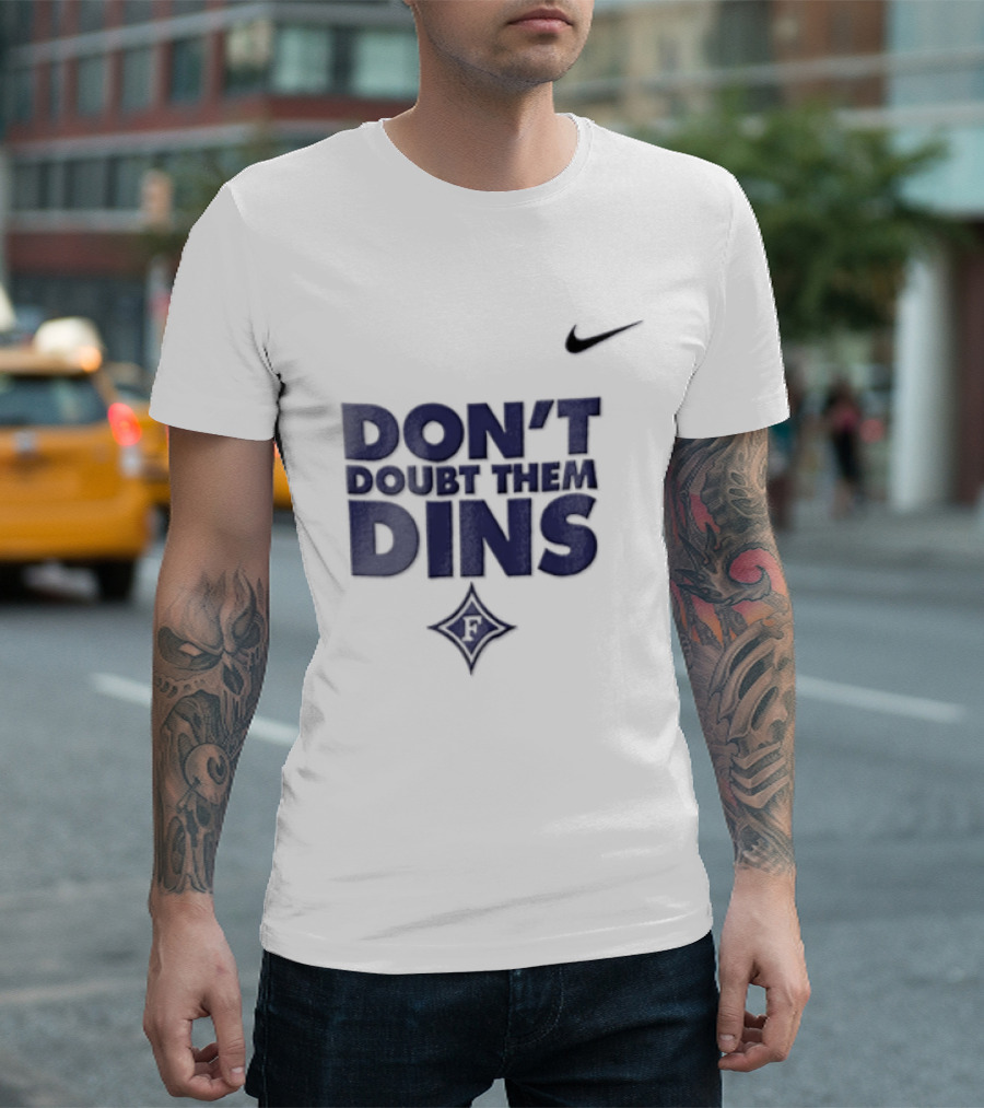 Nike Don't Doubt Them Dins Furman Paladins Purple Diamond T-Shirt