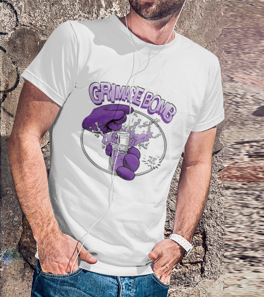 Grimace Bomb Grimace Shot Purple Explosion T-Shirt