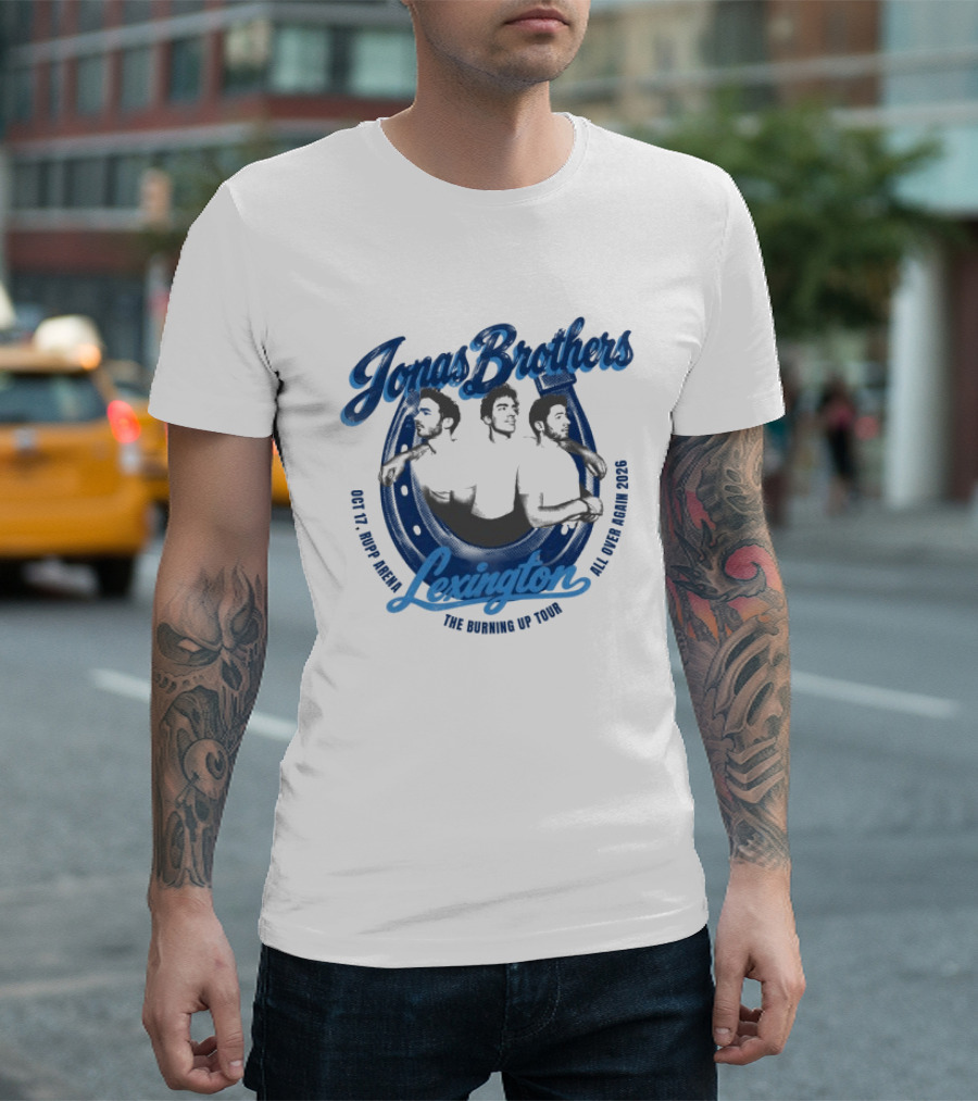 Jonas Brothers Lexington KY Tour Oct 17 2007 Burning Up 2023 T-Shirt