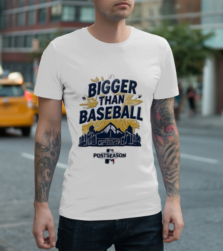 Milwaukee Brewers Bigger Than Baseball Postseason T-Shirt