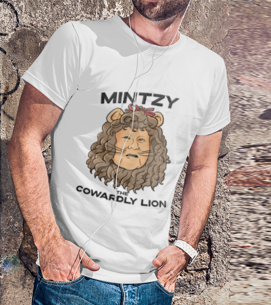 Mintzy The Cowardly Lion Wizard Of Oz T-Shirt