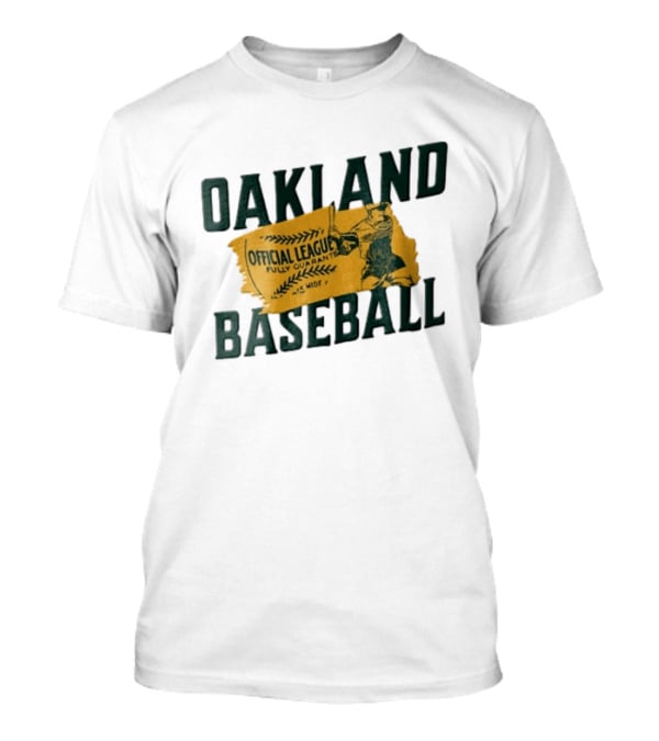 Oakland Baseball Official League Batter Swinging T-Shirt