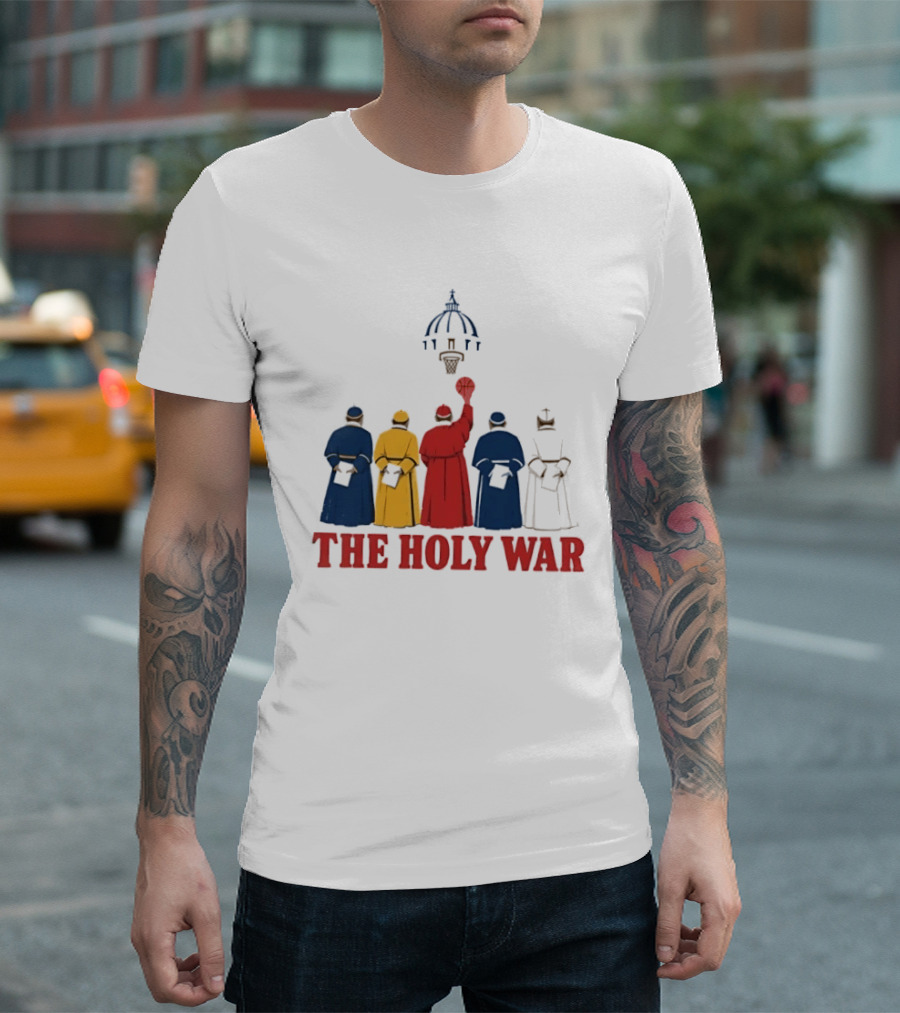 The Holy War Basketball Clergy Team Colors Basketball Dunk T-Shirt