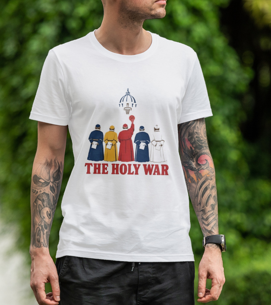 The Holy War Basketball Clergy Team Colors Basketball Dunk T-Shirt