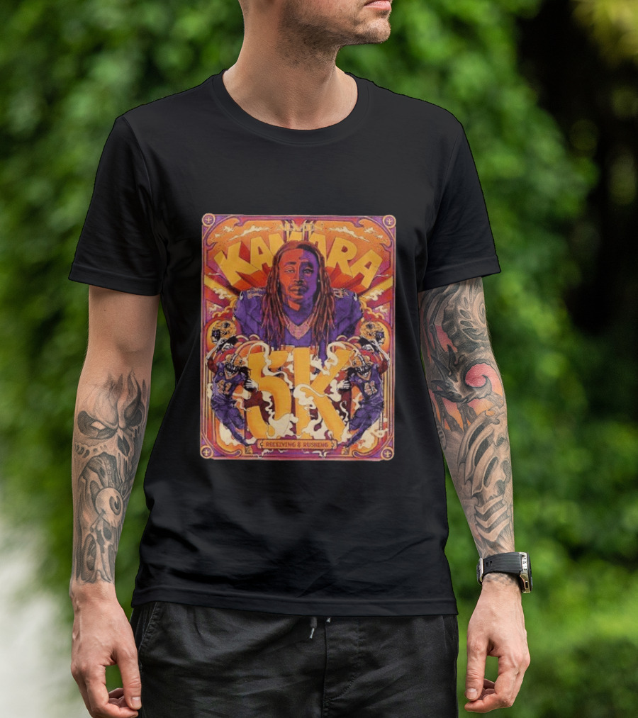 Kamara 5K Receiving & Rushing New Orleans Saints T-Shirt