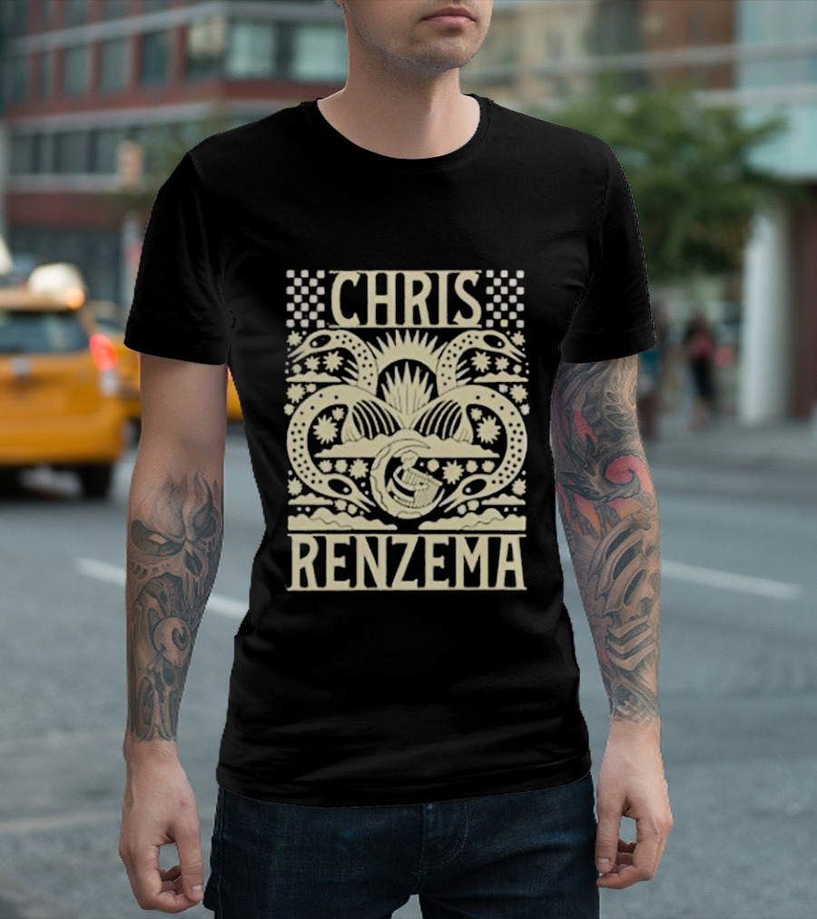 Chris Renzema Harp Floral Twin Serpents T-Shirt