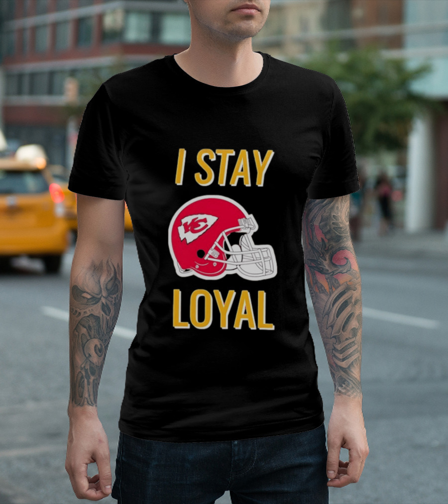 Kansas City Chiefs I Stay Loyal Red Helmet T-Shirt